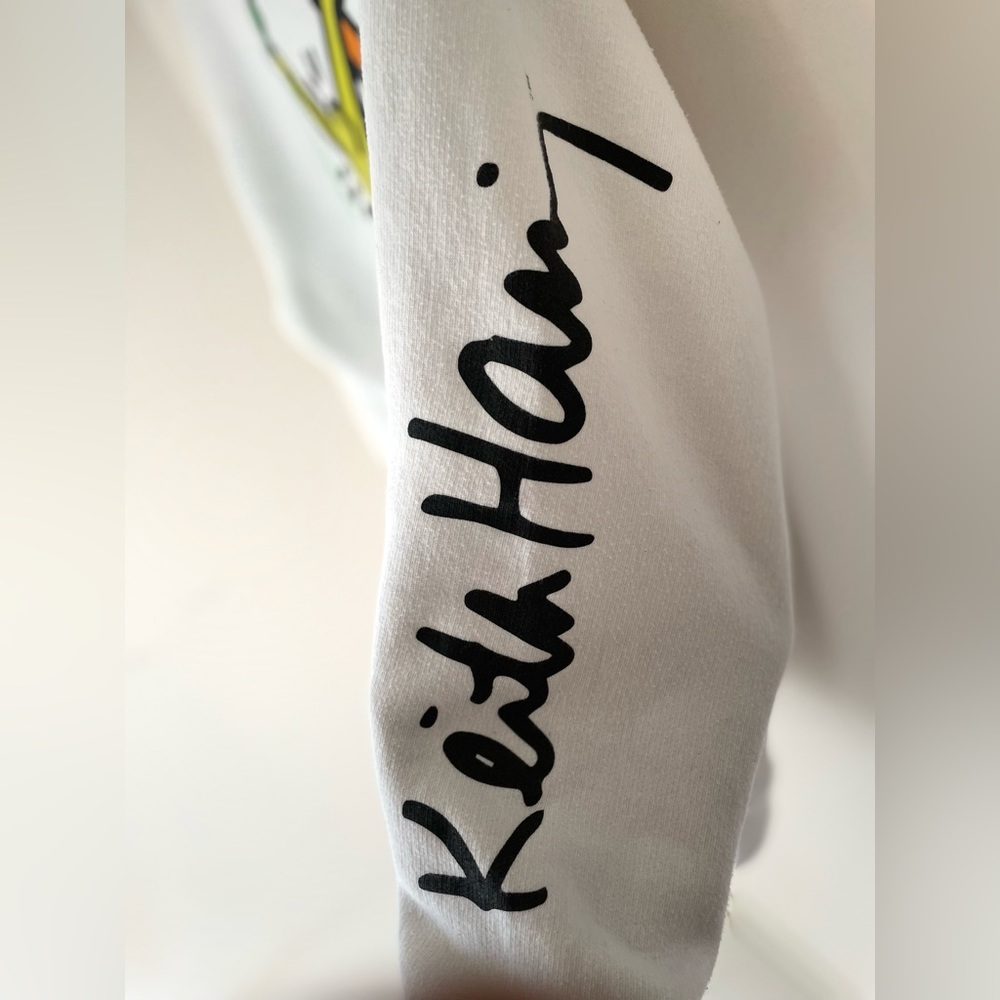 Keith Haring Dancing Figures Graphic Hoodie Size M - Picture 4 of 5